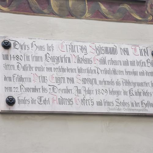 Innsbruck-Fahrt: Burgriesen-Haus