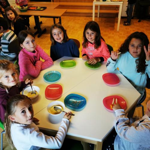 Gesunde Jause - Gemeinsam wird gegessen