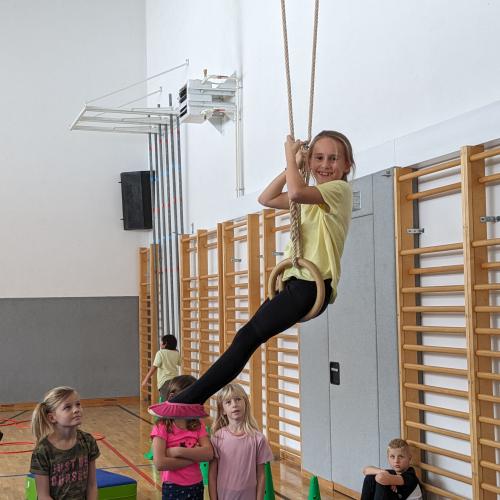 Turnen mit den Ringen