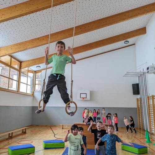 Turnen mit den Ringen