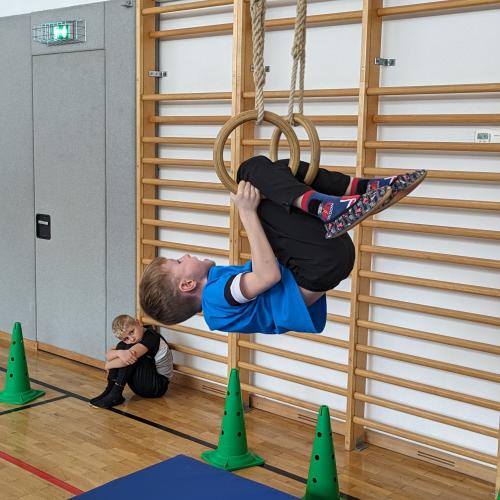 Turnen mit den Ringen