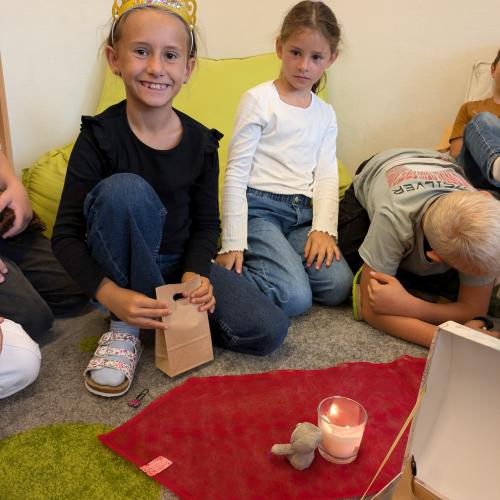 Geburtstagsfeier in der Klasse