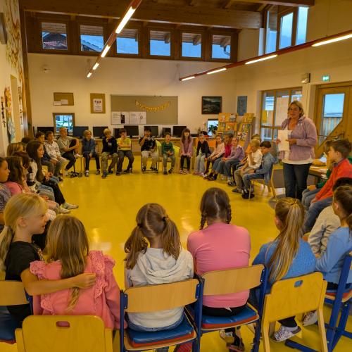 Kartoffelworkshop in der Schule - Gruppenfoto