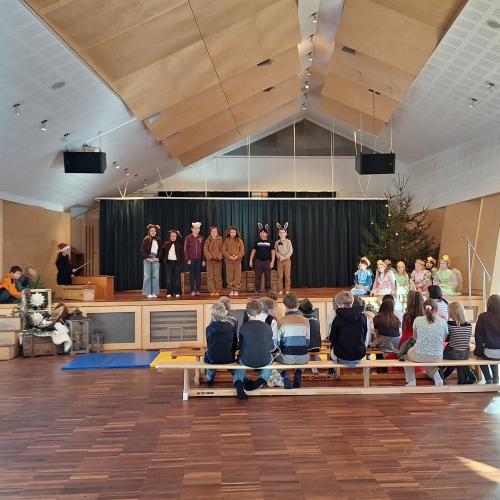 Probe für die Weihnachtsaufführung - Weihnachtsmusical