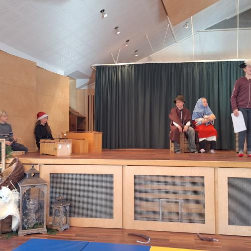 Probe für die Weihnachtsaufführung - Weihnachtsmusical