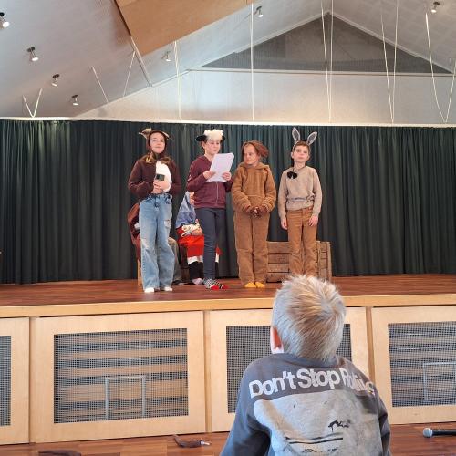 Probe für die Weihnachtsaufführung - Weihnachtsmusical