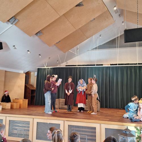 Probe für die Weihnachtsaufführung - Weihnachtsmusical