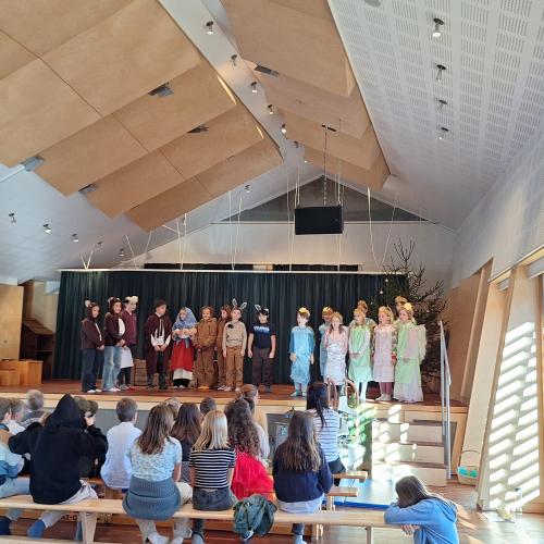 Probe für die Weihnachtsaufführung - Weihnachtsmusical Schlusslied