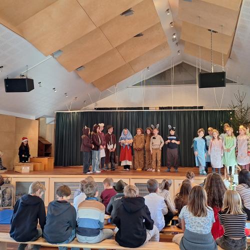 Probe für die Weihnachtsaufführung - Weihnachtsmusical Schlusslied