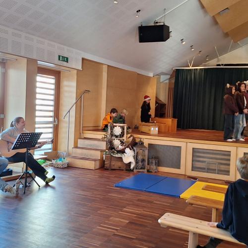 Probe für die Weihnachtsaufführung - Weihnachtsmusical