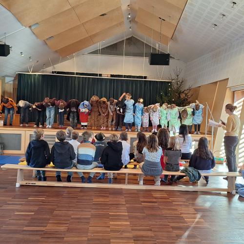 Probe für die Weihnachtsaufführung - Weihnachtsmusical