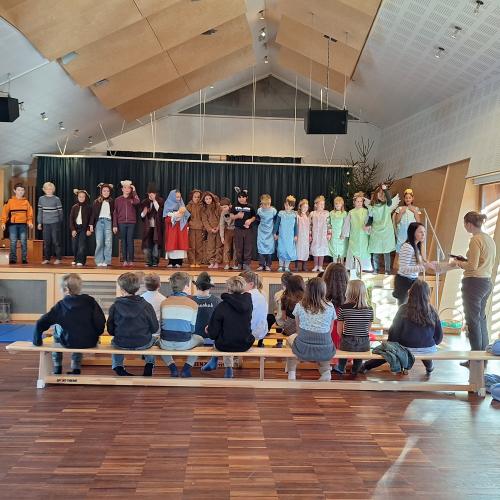 Probe für die Weihnachtsaufführung - Weihnachtsmusical