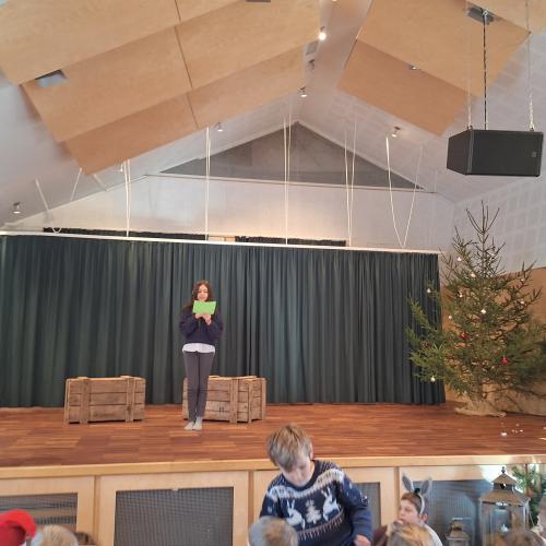 Probe für die Weihnachtsaufführung - Moderation