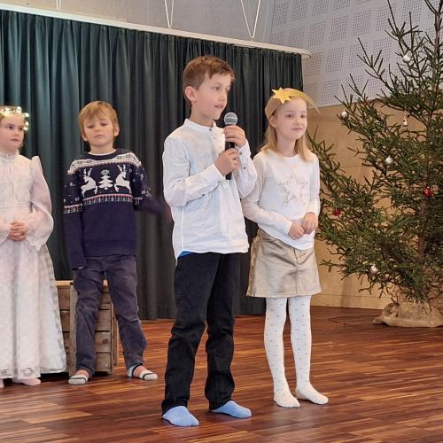 Probe für die Weihnachtsaufführung - 2. Stufe