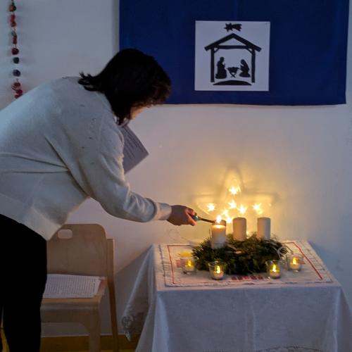 Adventkranz - ein Geschenk der Bäuerinnen 