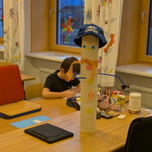 Schneemann im Klassenzimmer 