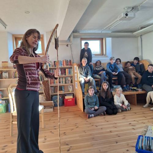 Die Autorin beim handelnden Erzählen