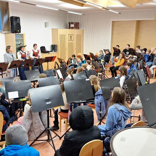 Besuch im Musikprobelokal