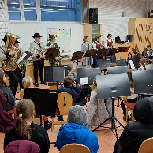 Besuch im Musikprobelokal