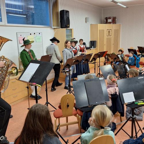 Besuch im Musikprobelokal