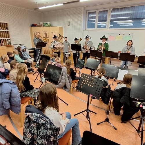 Besuch im Musikprobelokal