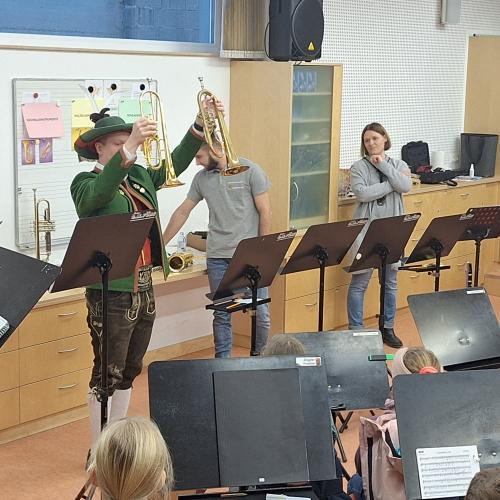 Besuch im Musikprobelokal