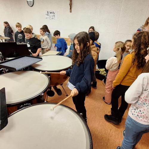 Besuch im Musikprobelokal