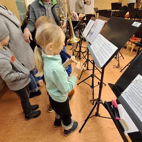 Besuch im Musikprobelokal
