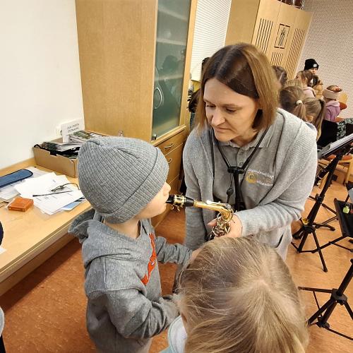 Besuch im Musikprobelokal