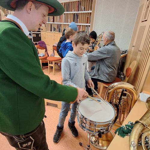 Besuch im Musikprobelokal