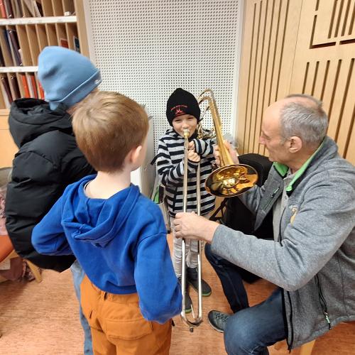 Besuch im Musikprobelokal