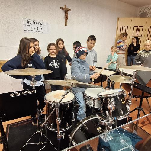 Besuch im Musikprobelokal