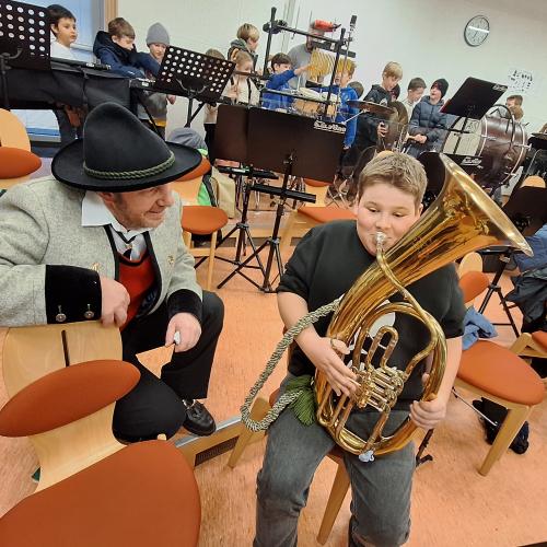 Besuch im Musikprobelokal