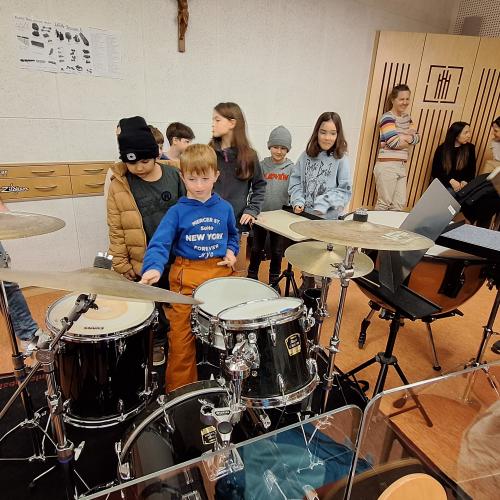 Besuch im Musikprobelokal