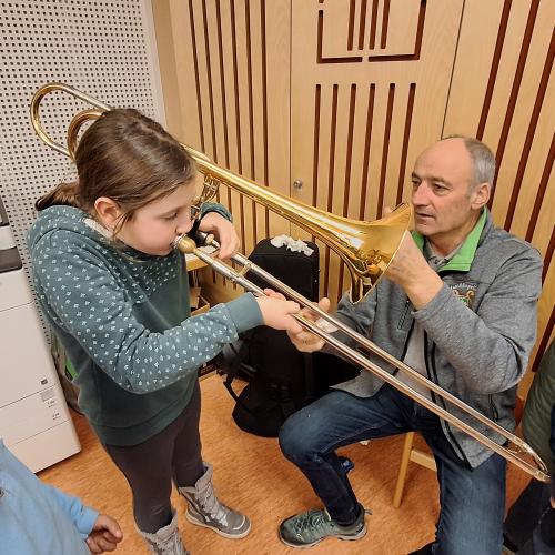 Besuch im Musikprobelokal