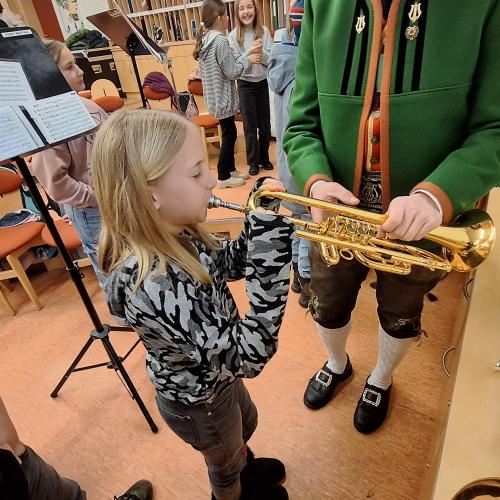 Besuch im Musikprobelokal
