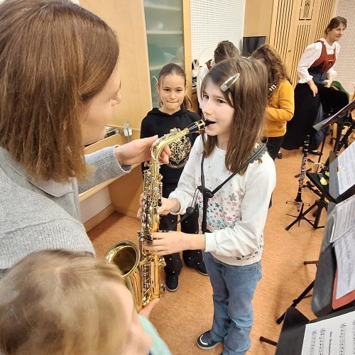 Besuch im Musikprobelokal