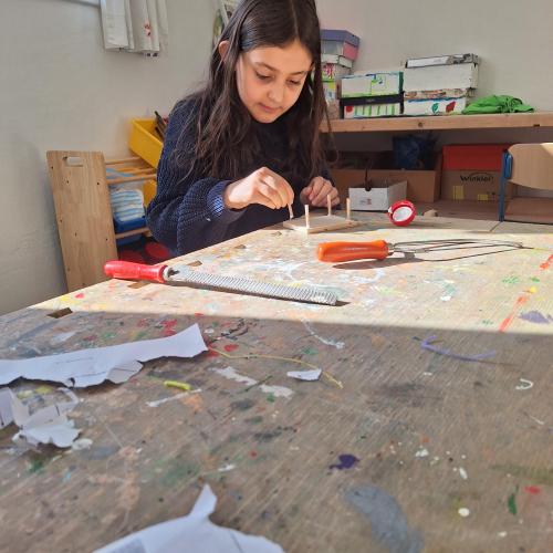 Schnappschuss aus dem Werkunterricht