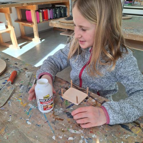 Schnappschuss aus dem Werkunterricht