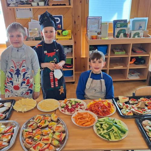 Gesunde Jause der 1. Klasse