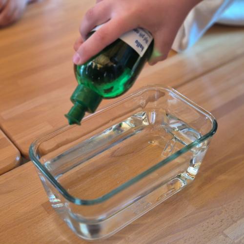 Experimentetag - Spülmittel kommt ins Wasser 