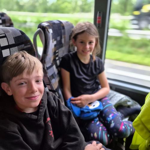 Hinfahrt zur Olympiade 