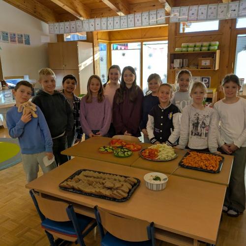 Wir lassen es uns schmecken. 