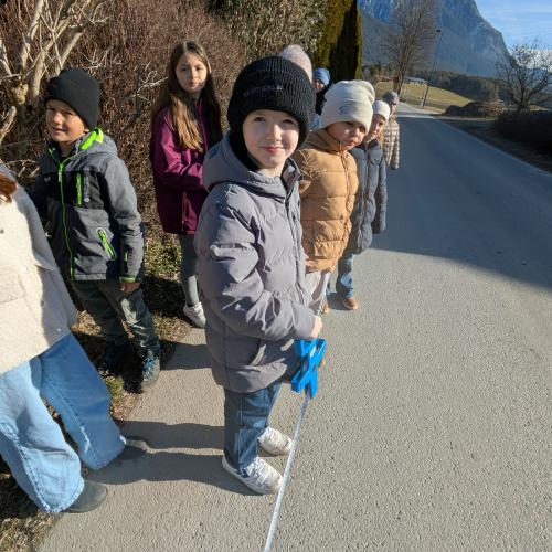 1km quer durch unser Heimatdorf 