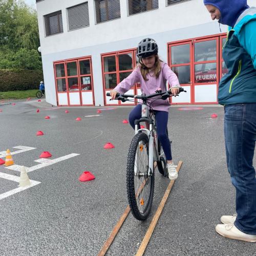 Radtechniktraining enge Strecke 