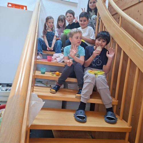 Die 3. Stufe bereitet die gesunde Jause zu