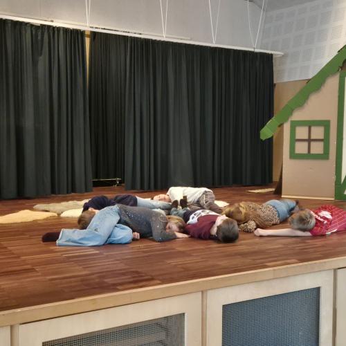 Probe für die Weihnachtsaufführung