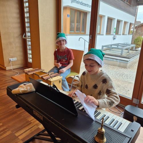 Probe für die Weihnachtsaufführung