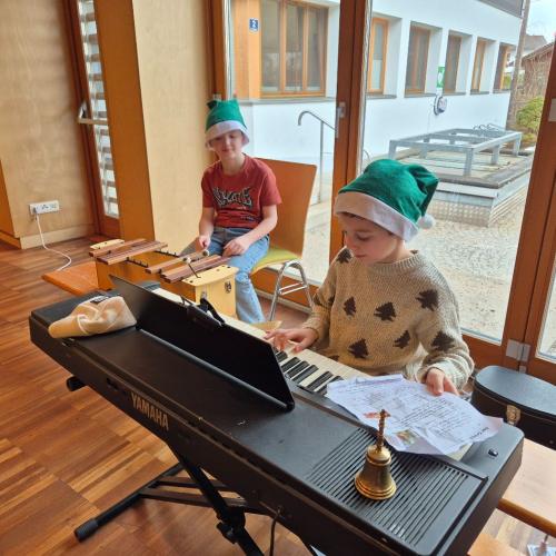 Probe für die Weihnachtsaufführung