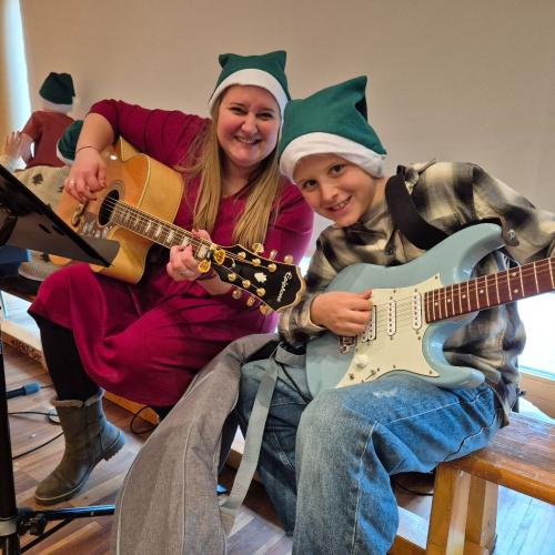 Probe für die Weihnachtsaufführung